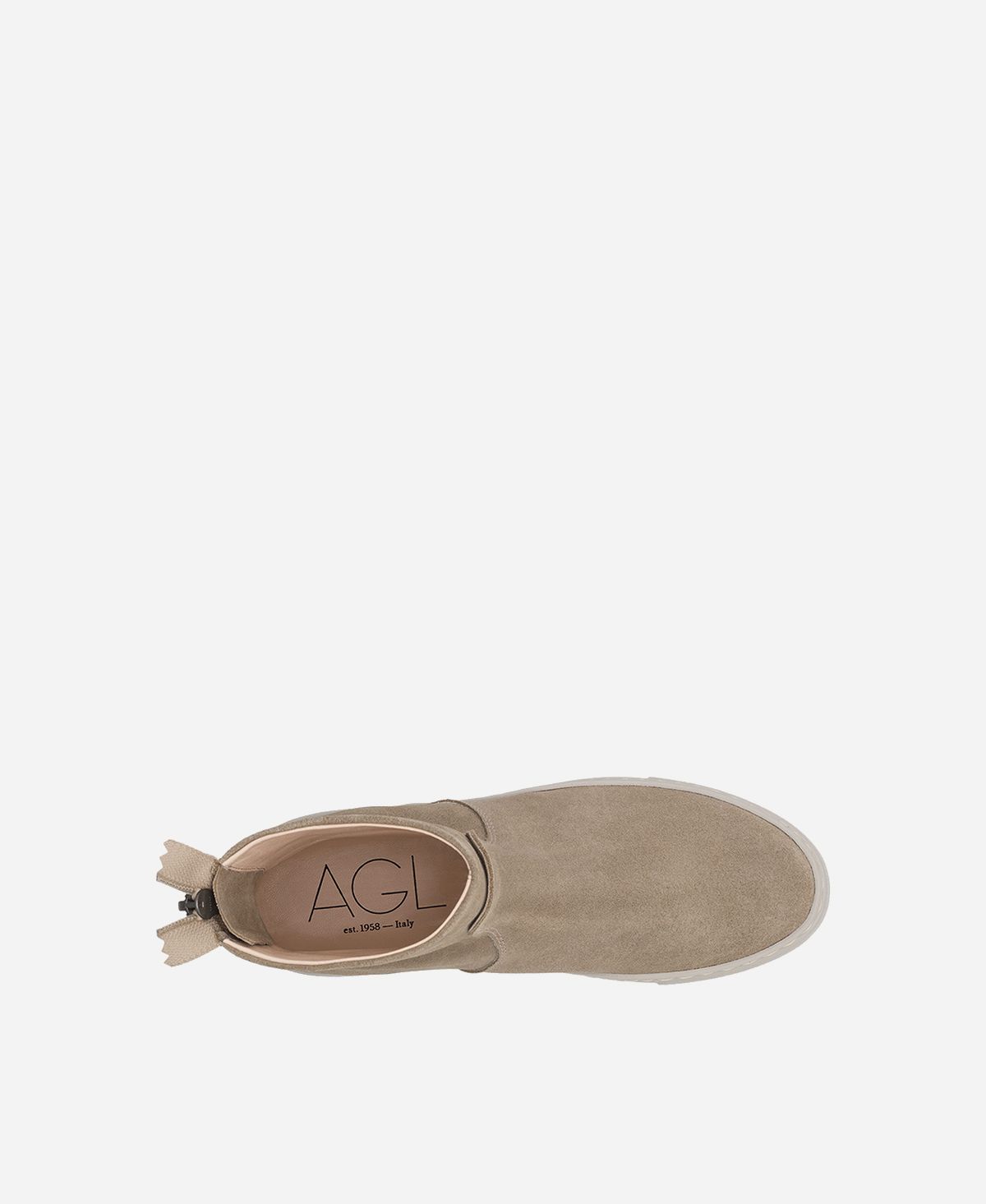 Agl Stivaletto sneaker in velour Tortora MEGHAN BOOTIE Saldi