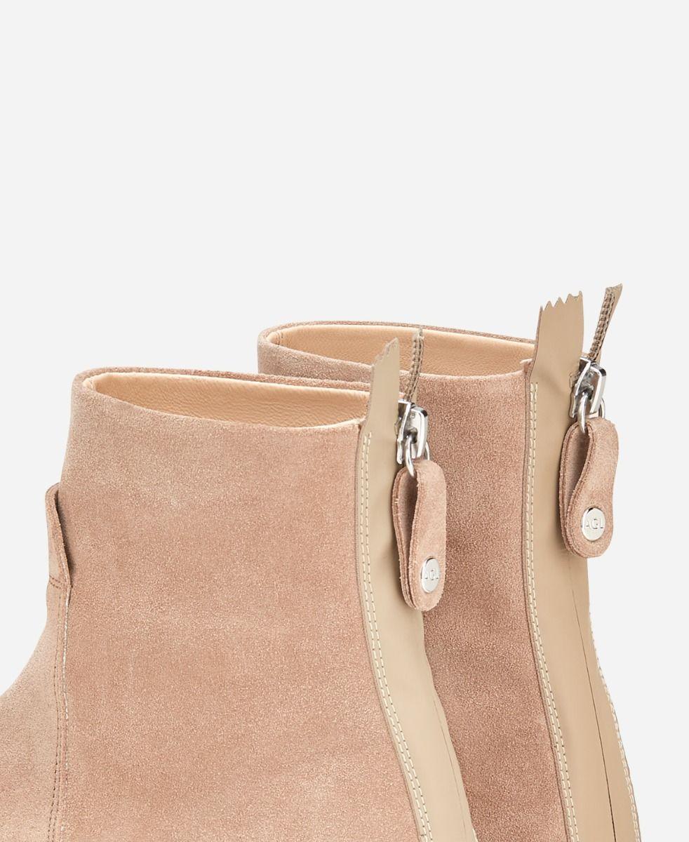 Agl Stivaletto sneaker in velour Beige MEGHAN BOOTIE Hotsell