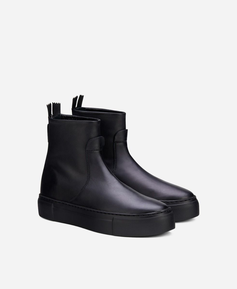 Agl Stivaletto sneaker in pelle Nero MEGHAN BOOTIE I Più Venduti