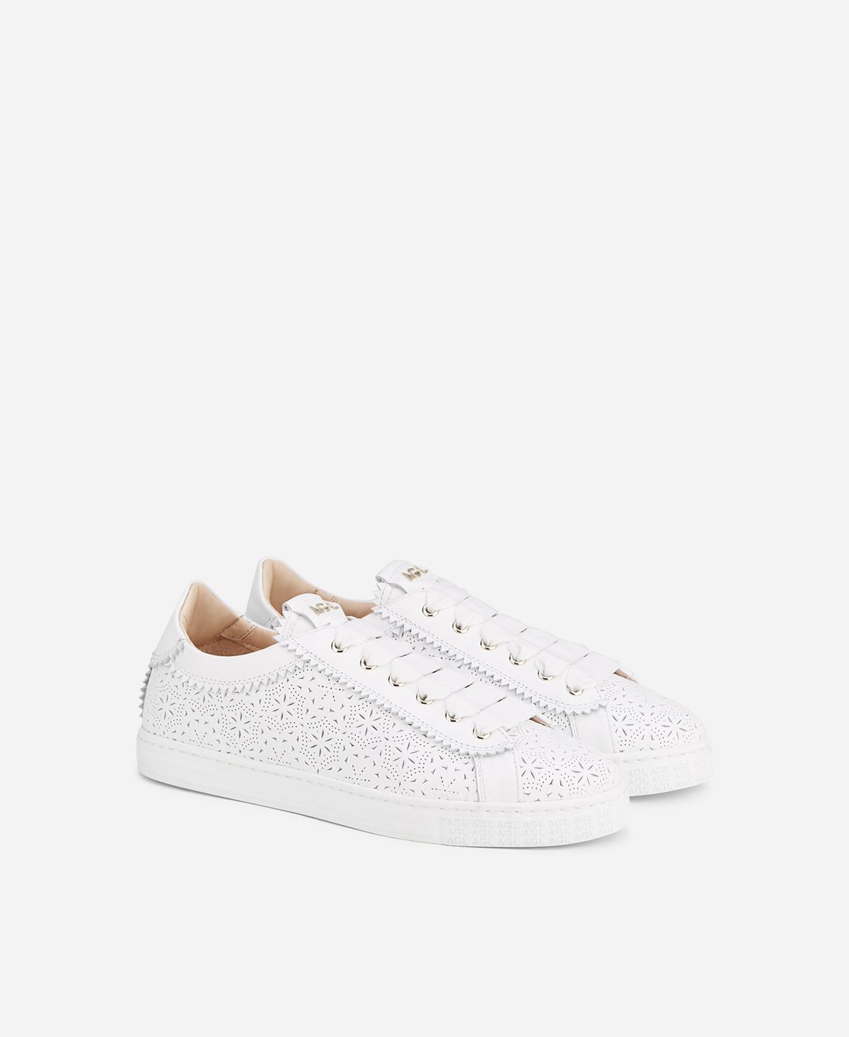 Agl Sneaker perforata Bianco Sade Spring Negozi Online