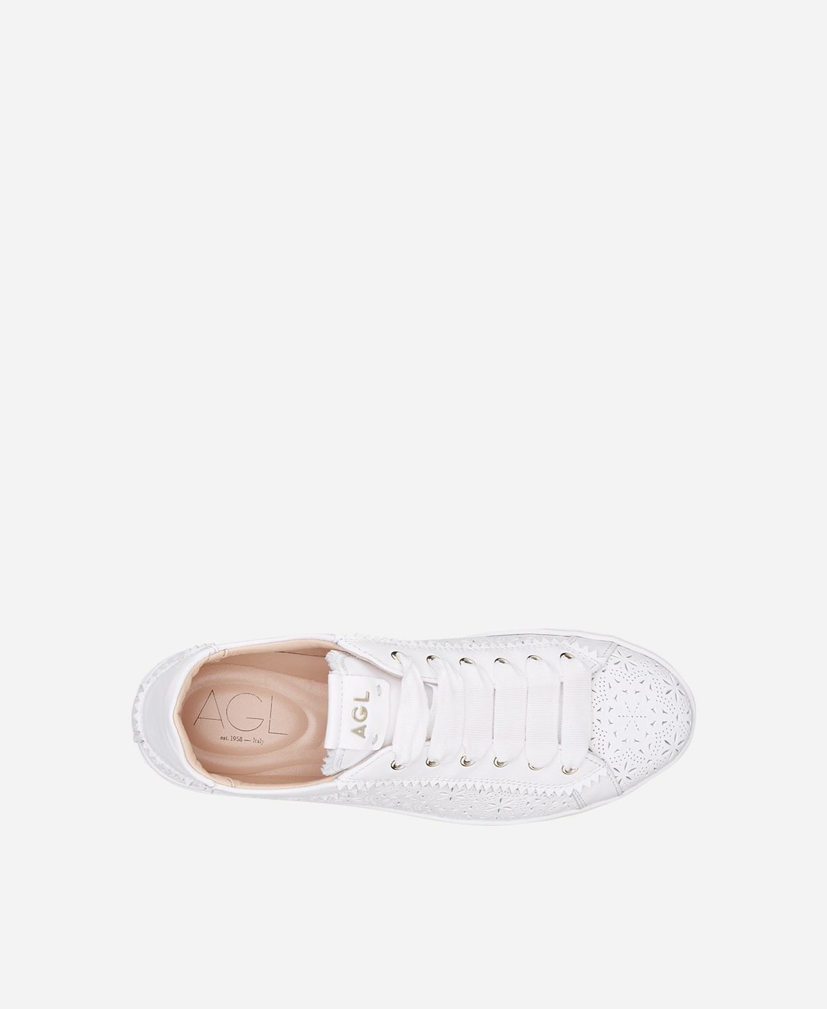 Agl Sneaker perforata Bianco Sade Spring Negozi Online