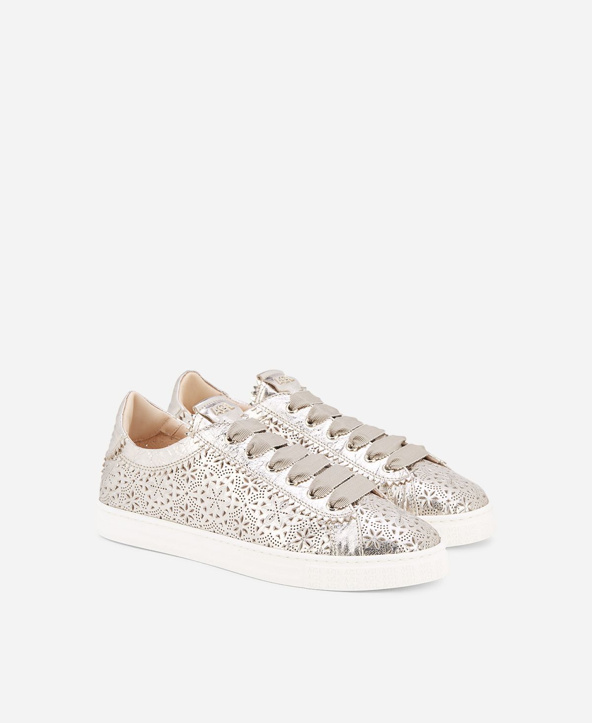 Agl Sneaker perforata Platino Sade Spring Acquista Ora
