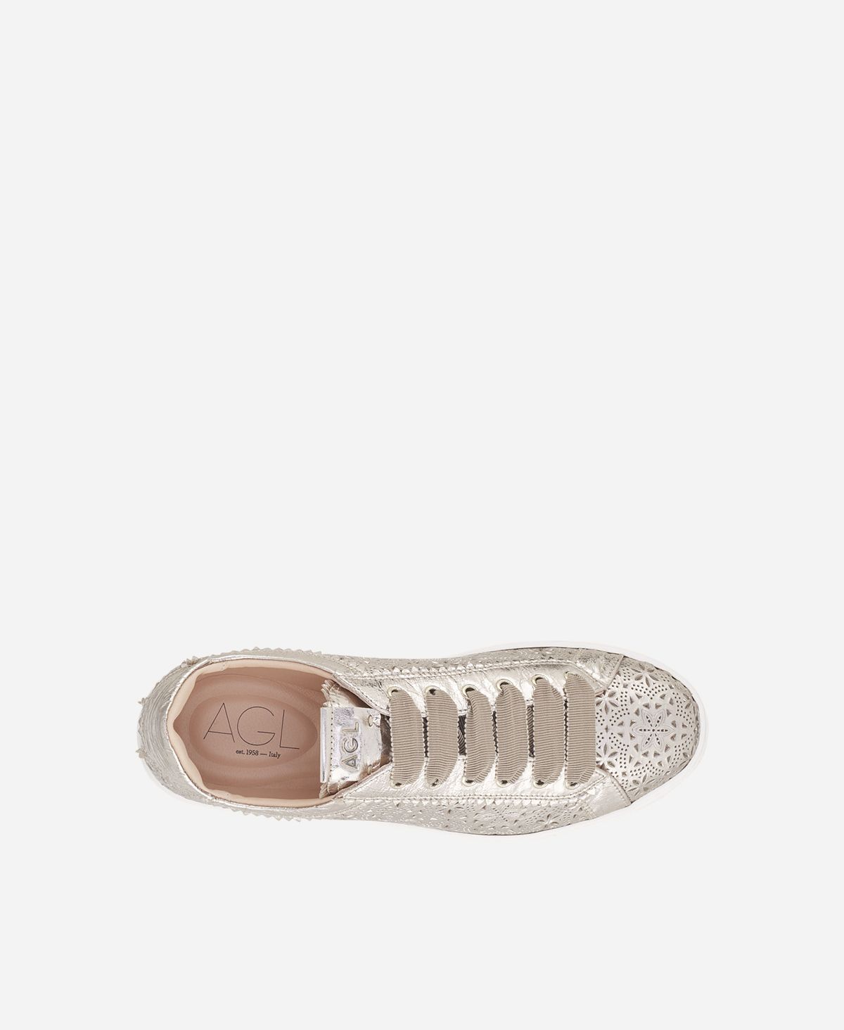 Agl Sneaker perforata Platino Sade Spring Acquista Ora