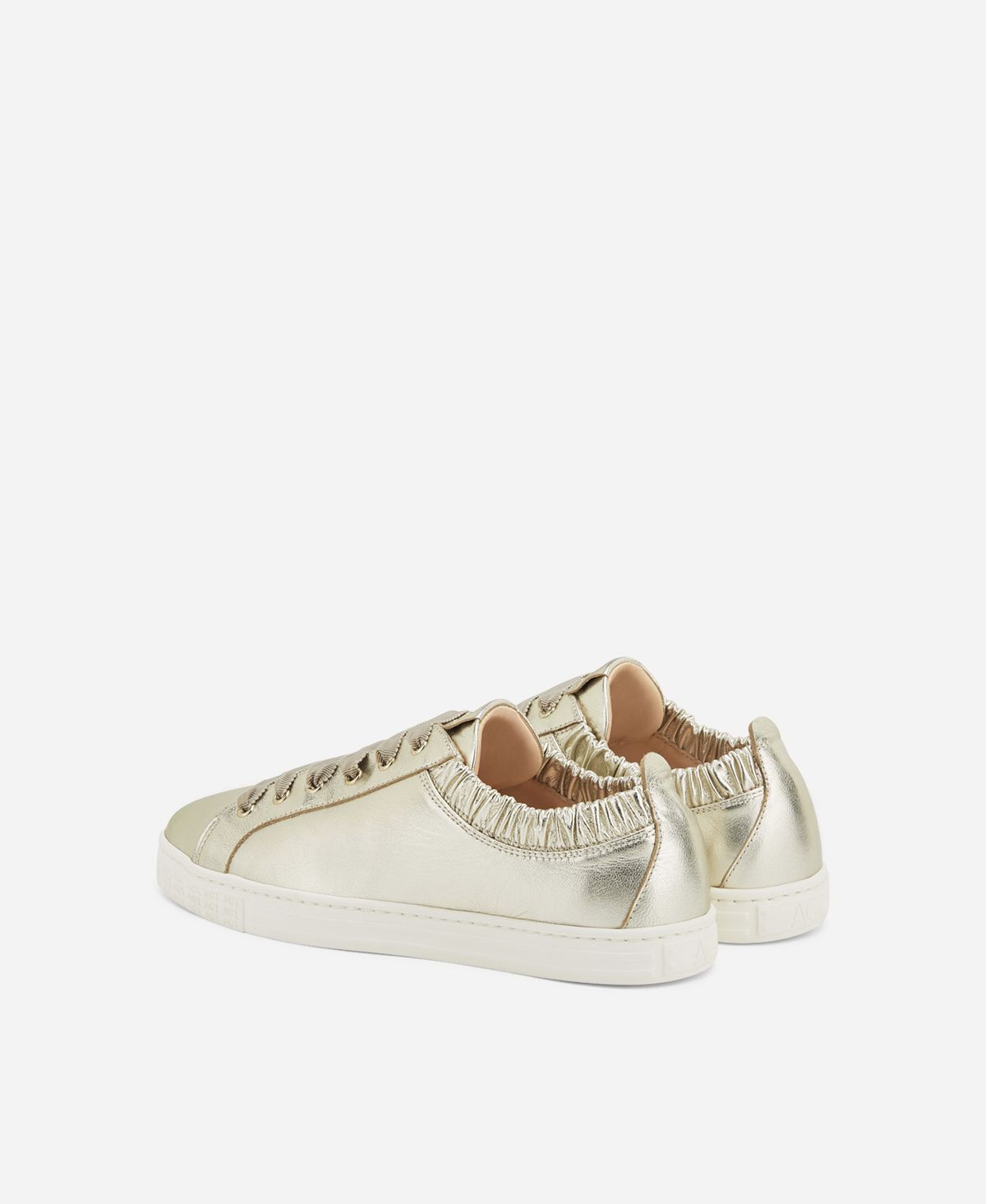 Agl Sneaker in pelle metallizzata Platino Suzie Fino Al -60%