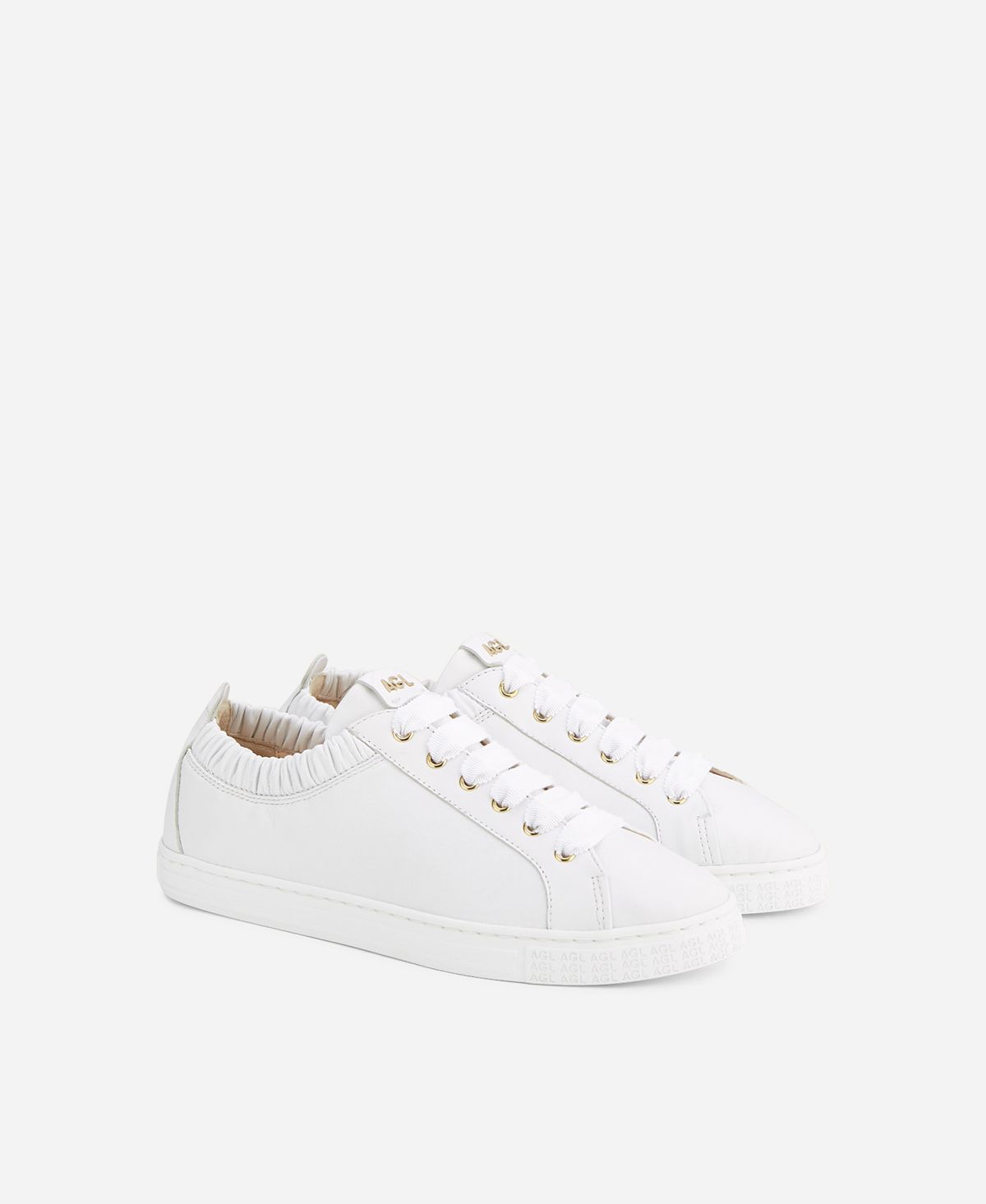 Agl Sneaker in pelle con elastico Bianco Suzie Affare Del Giorno