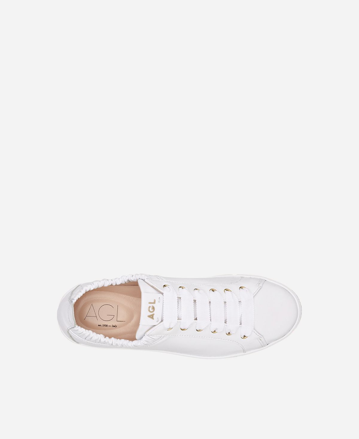 Agl Sneaker in pelle con elastico Bianco Suzie Affare Del Giorno