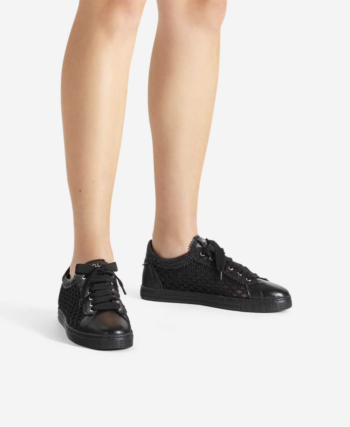 Agl Sneaker con trama Nero Sade Plots Sottocosto