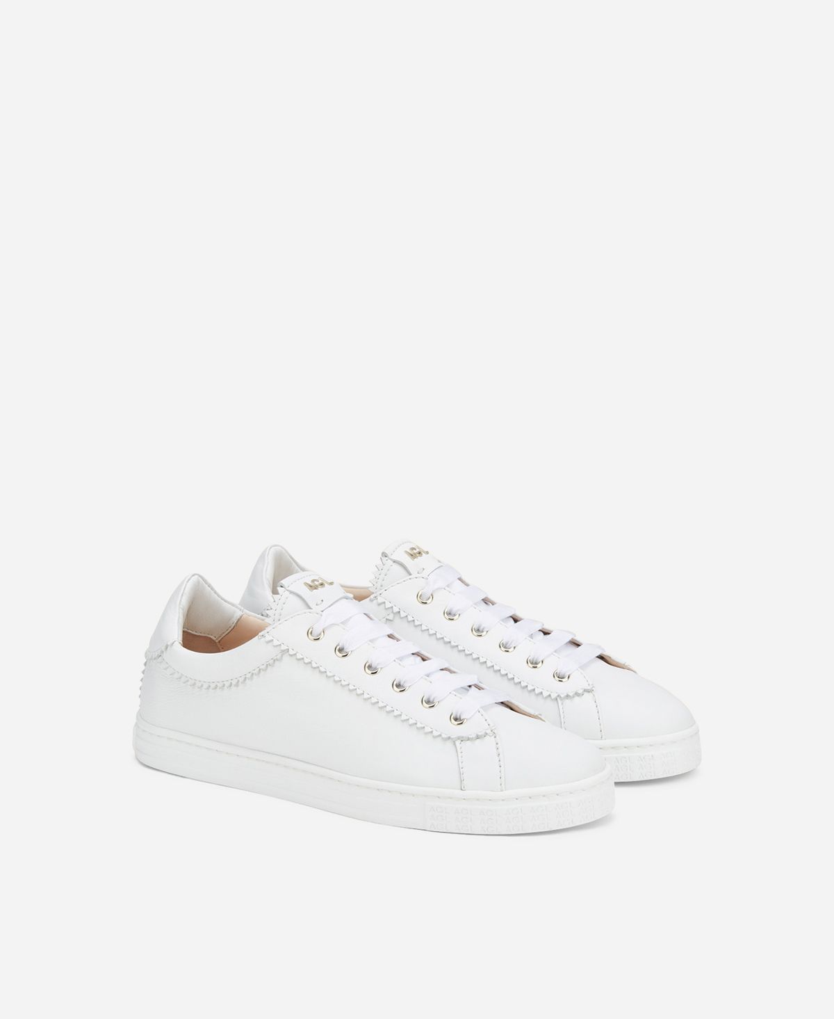 Agl Sneaker in pelle con elastico Bianco Sade Convenienza