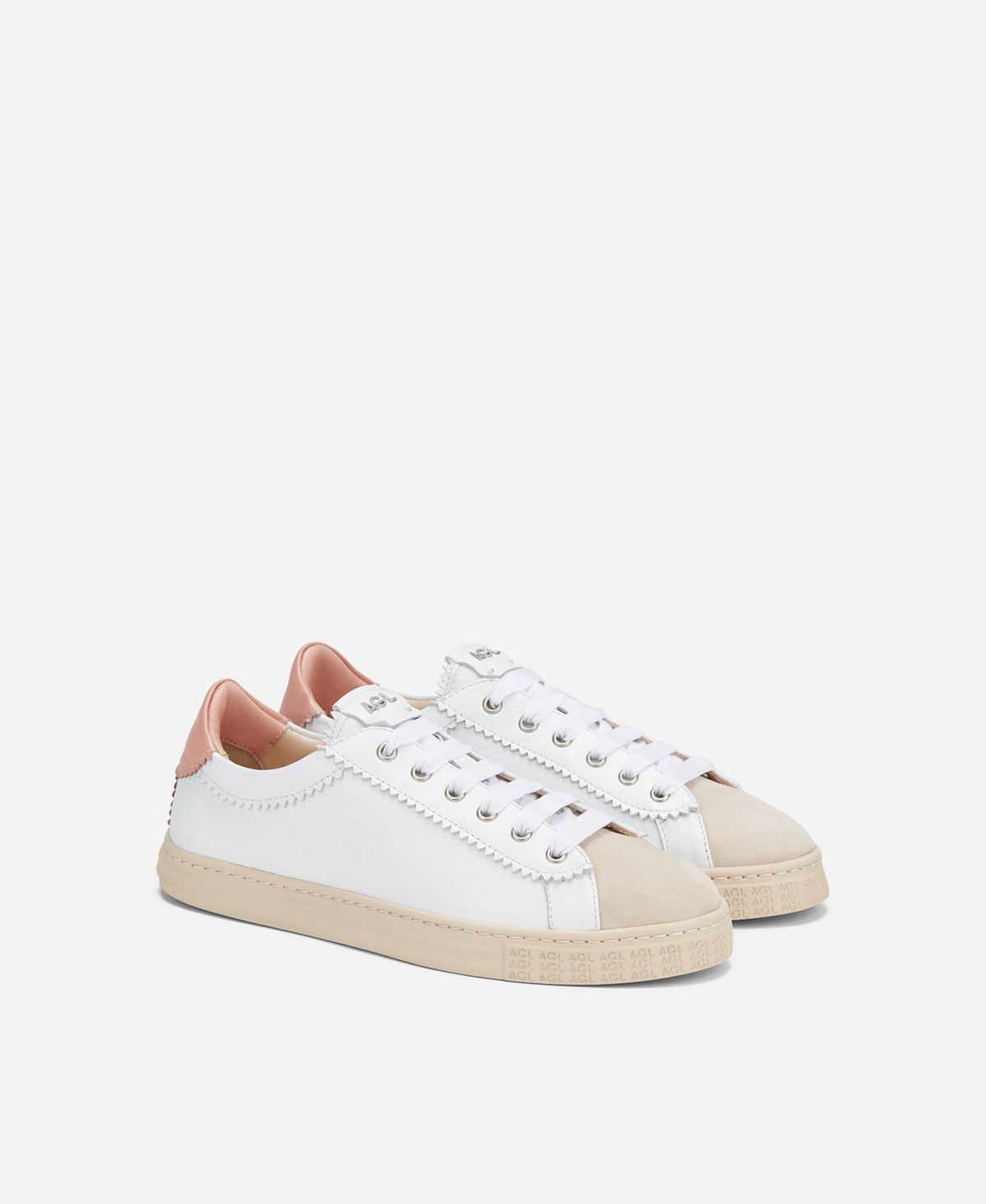 Agl Sneaker in pelle Rosa Sade Novità