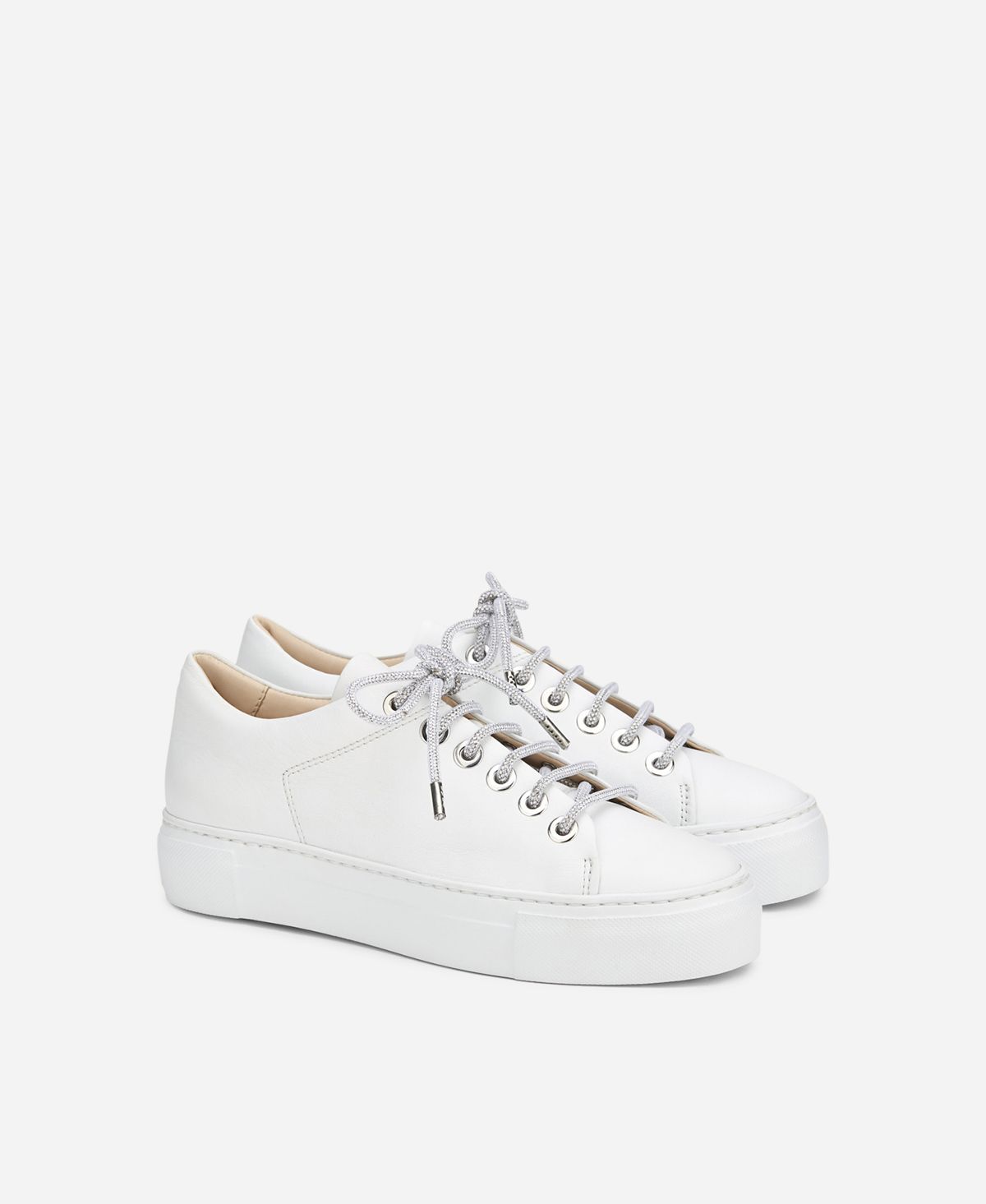 Agl Sneaker con lacci gioiello Bianco Crystal Presa
