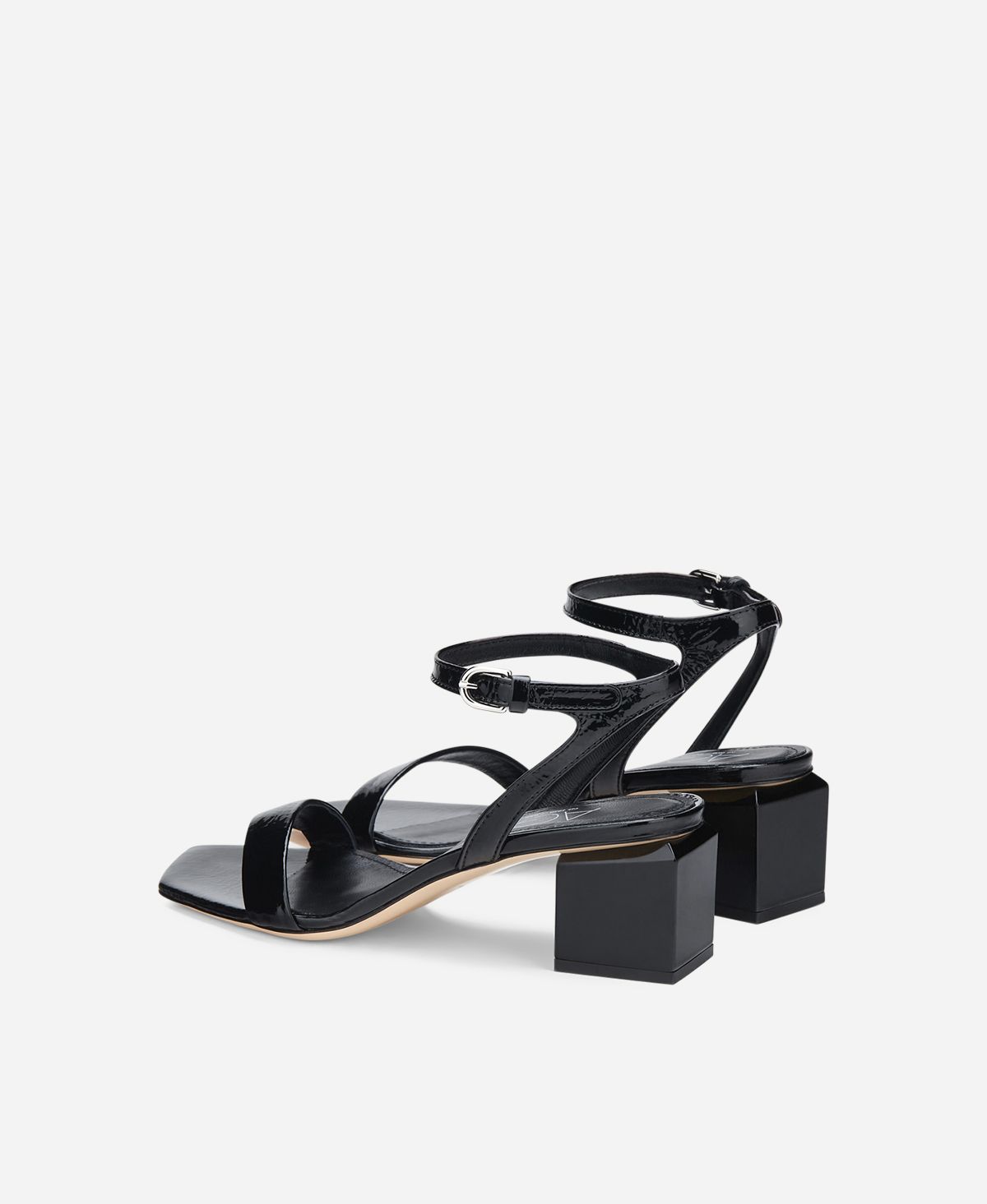 Agl Sandalo con tacco cubico Nero Angie Outlet