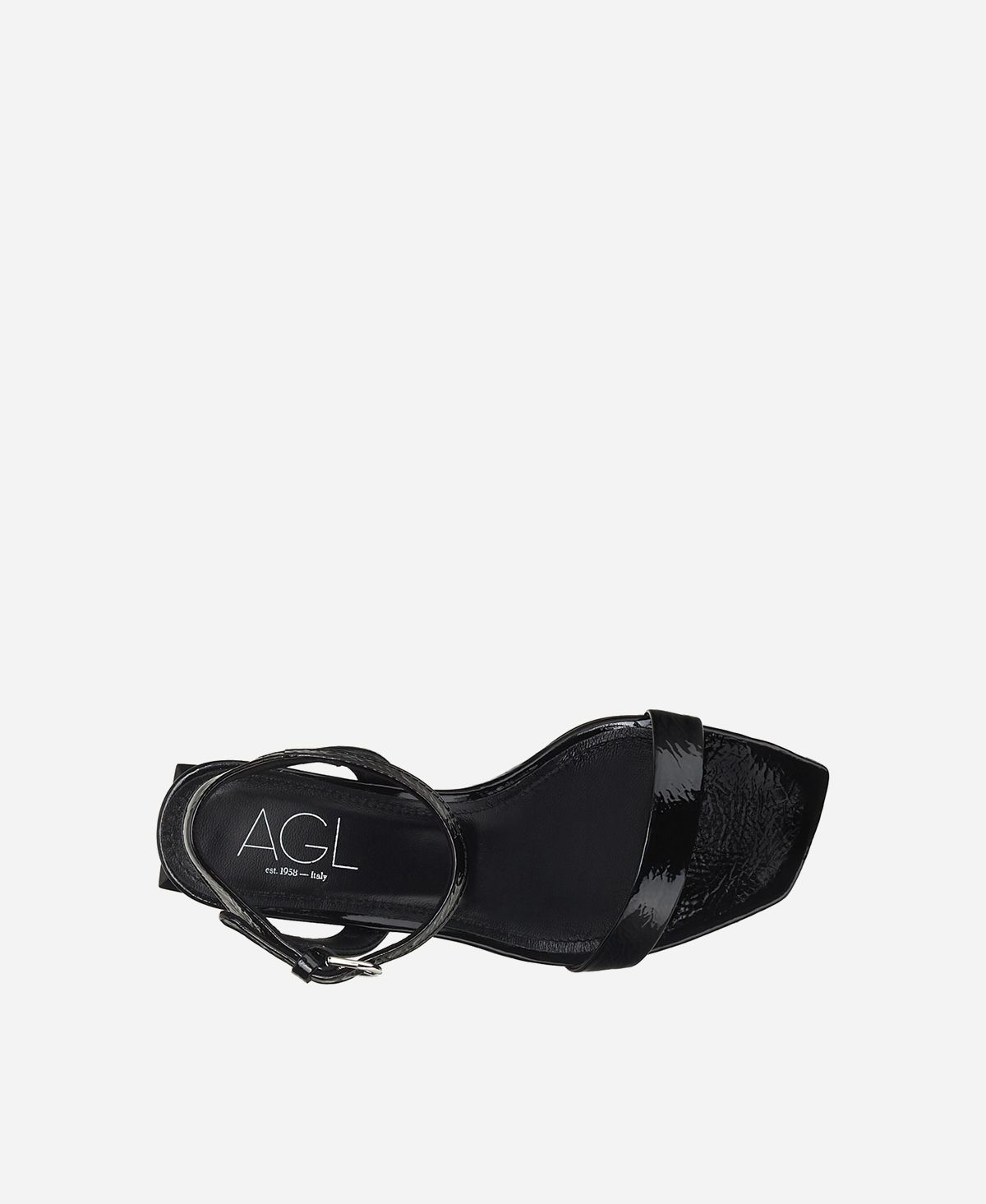Agl Sandalo con tacco cubico Nero Angie Outlet
