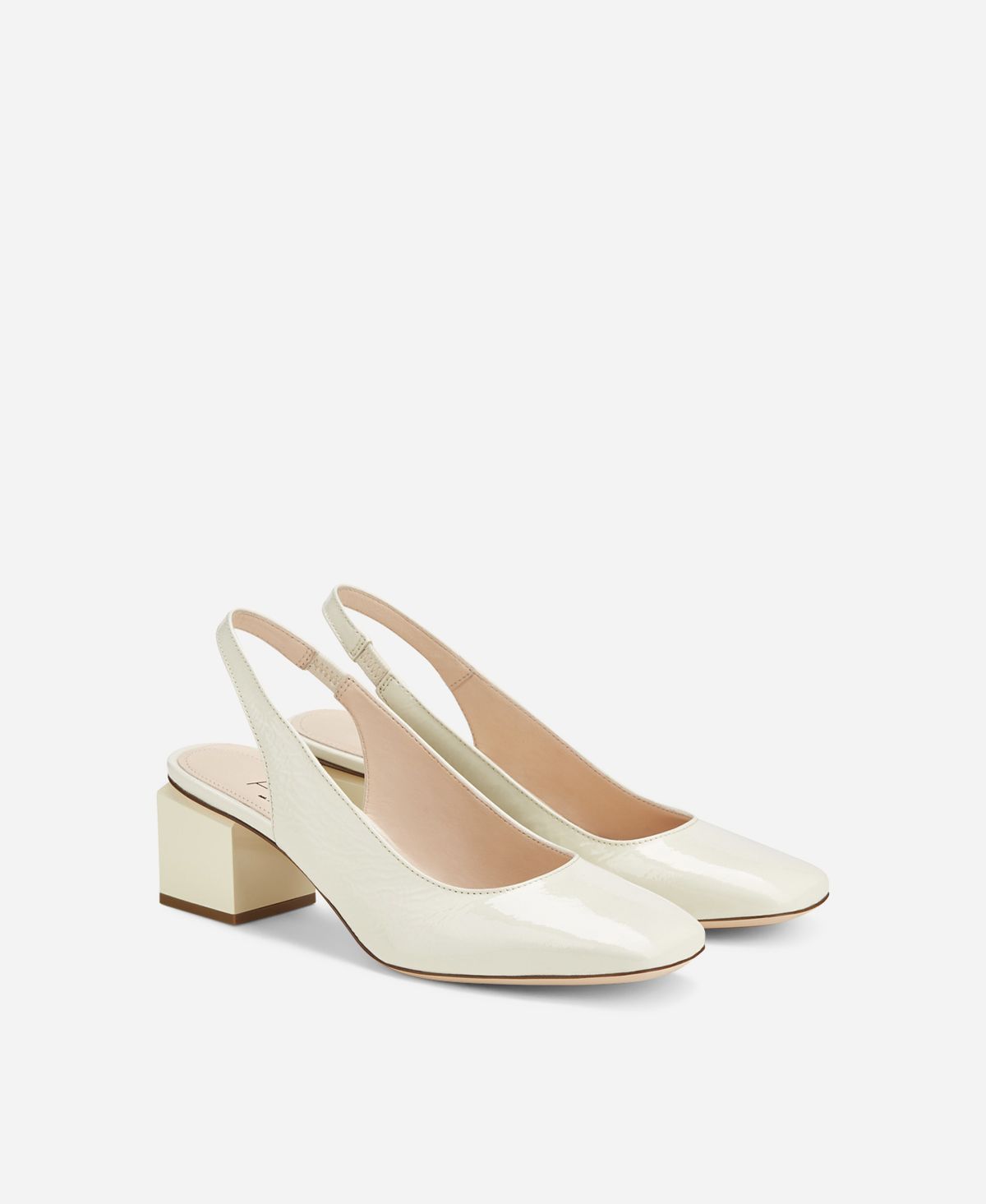 Agl Slig back con tacco a cubo Crema Angie Sling B Saldi