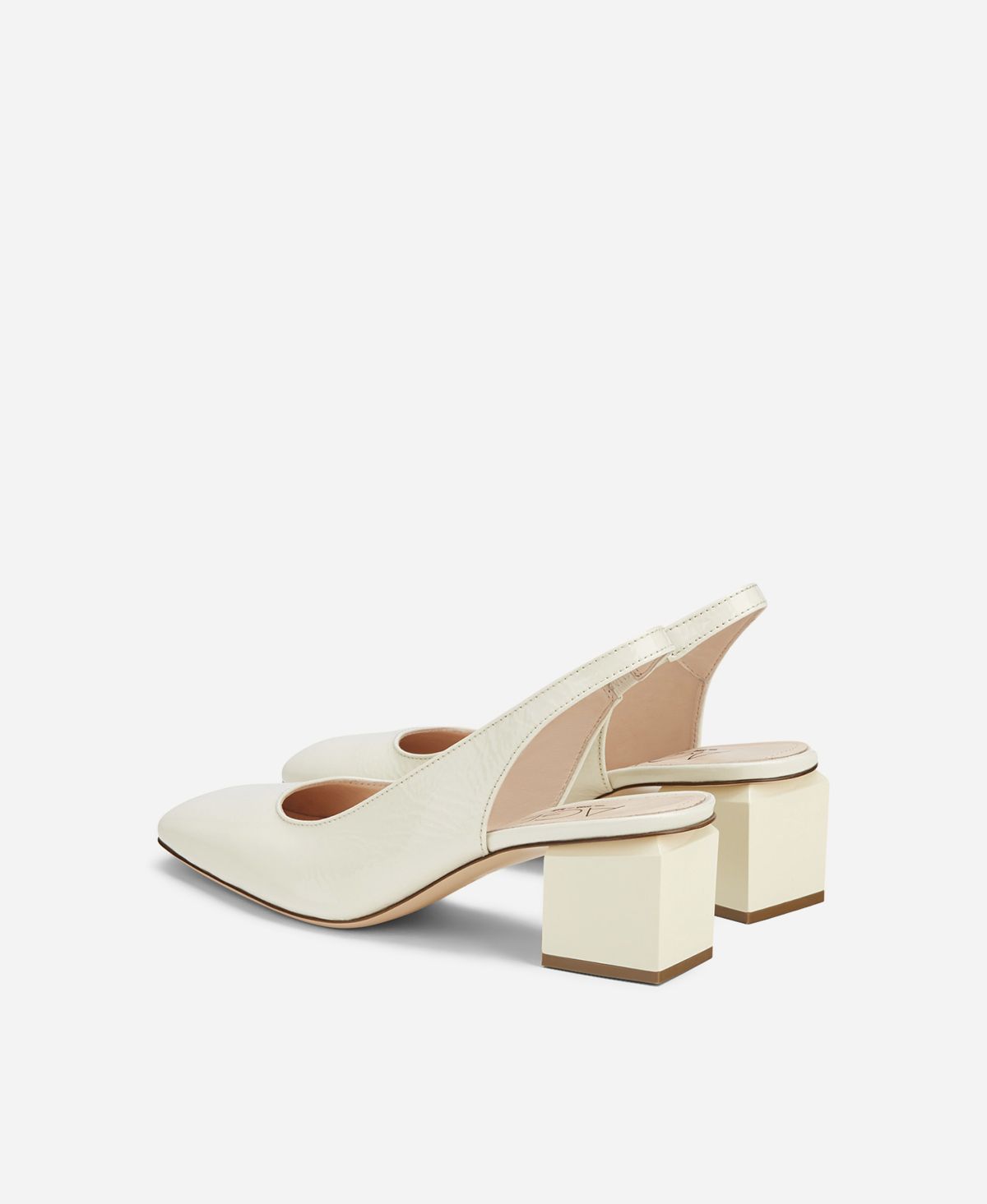 Agl Slig back con tacco a cubo Crema Angie Sling B Saldi