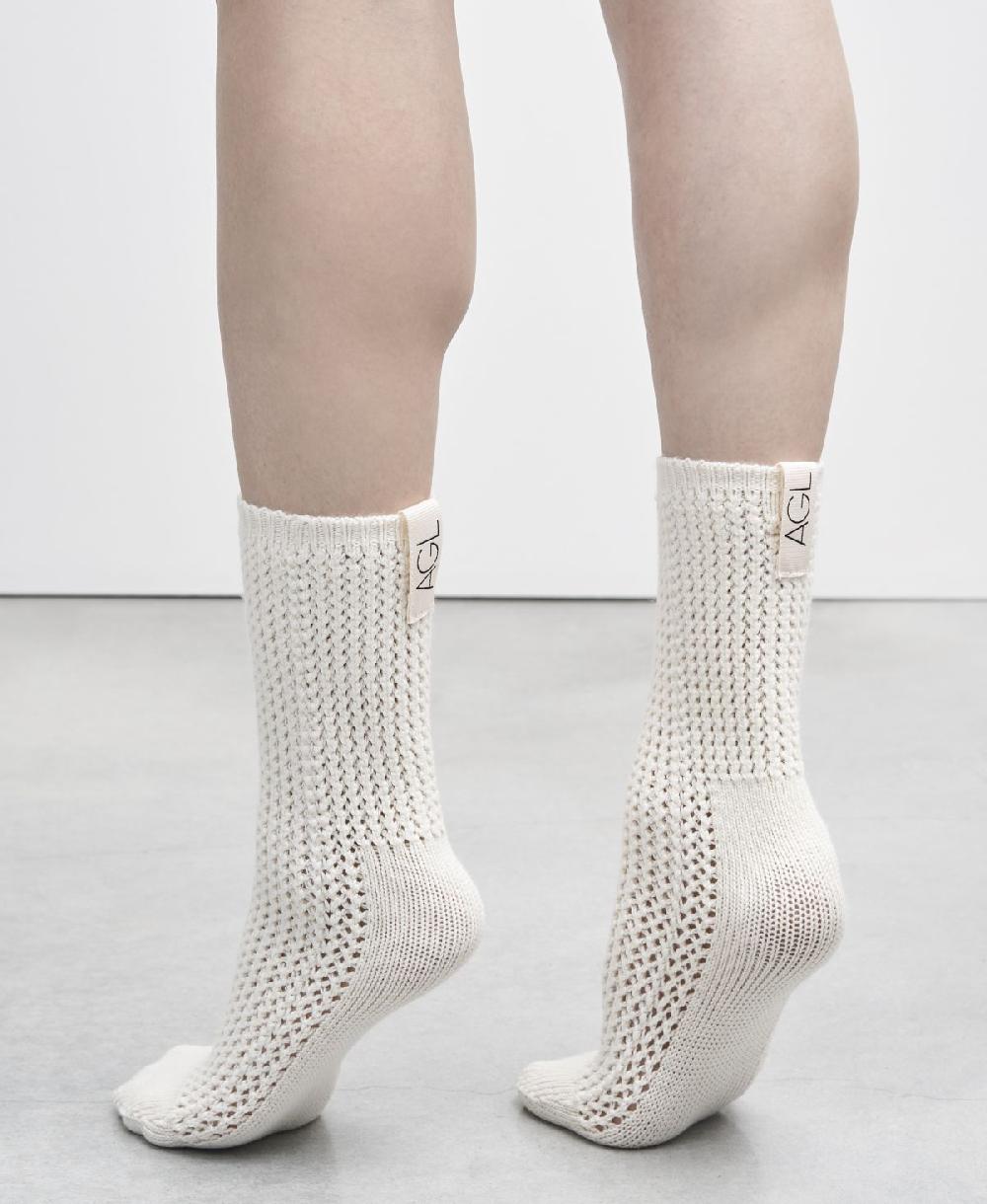 Agl Calze di lana Bianco SOCK Promozione