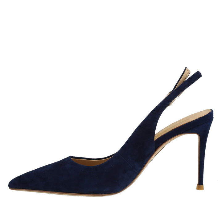 Uma Parker Chanel in Camoscio Navy Sottocosto