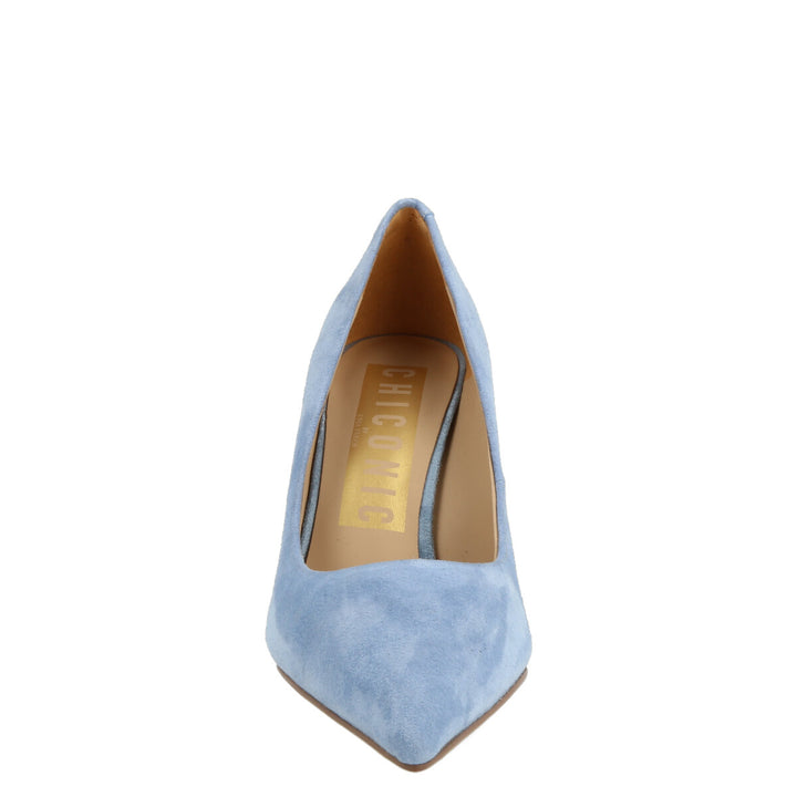 Uma Parker Decollete in Camoscio Light Blu In Saldo