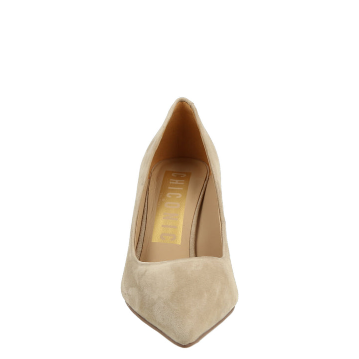 Uma Parker Decollete in Camoscio Beige Moda