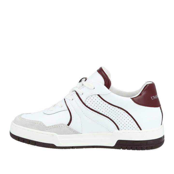 Uma Parker Skate022 Bianco-Bordeaux Saldi Di Fabbrica