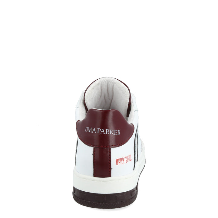 Uma Parker Skate022 Bianco-Bordeaux Saldi Di Fabbrica