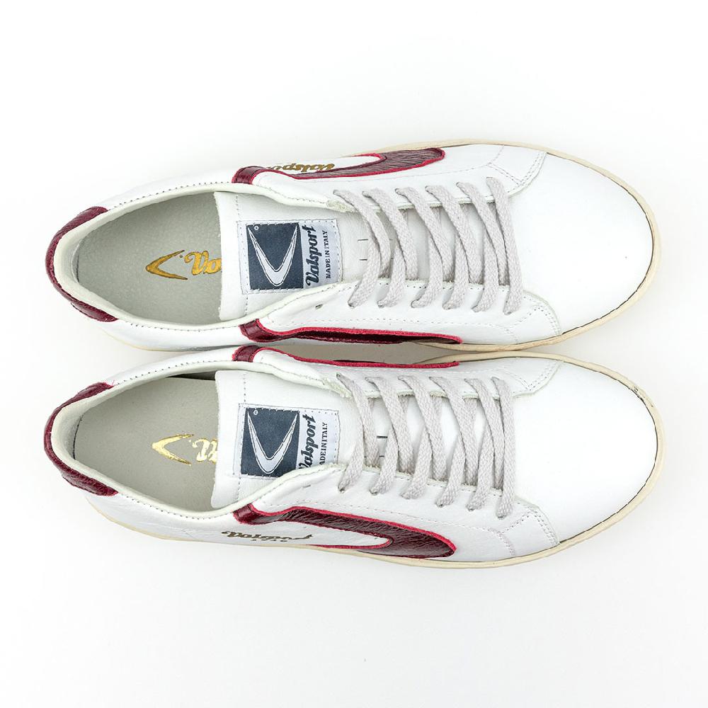 Valsport Tournament Classic Leather Bianco Bordeaux Offerte