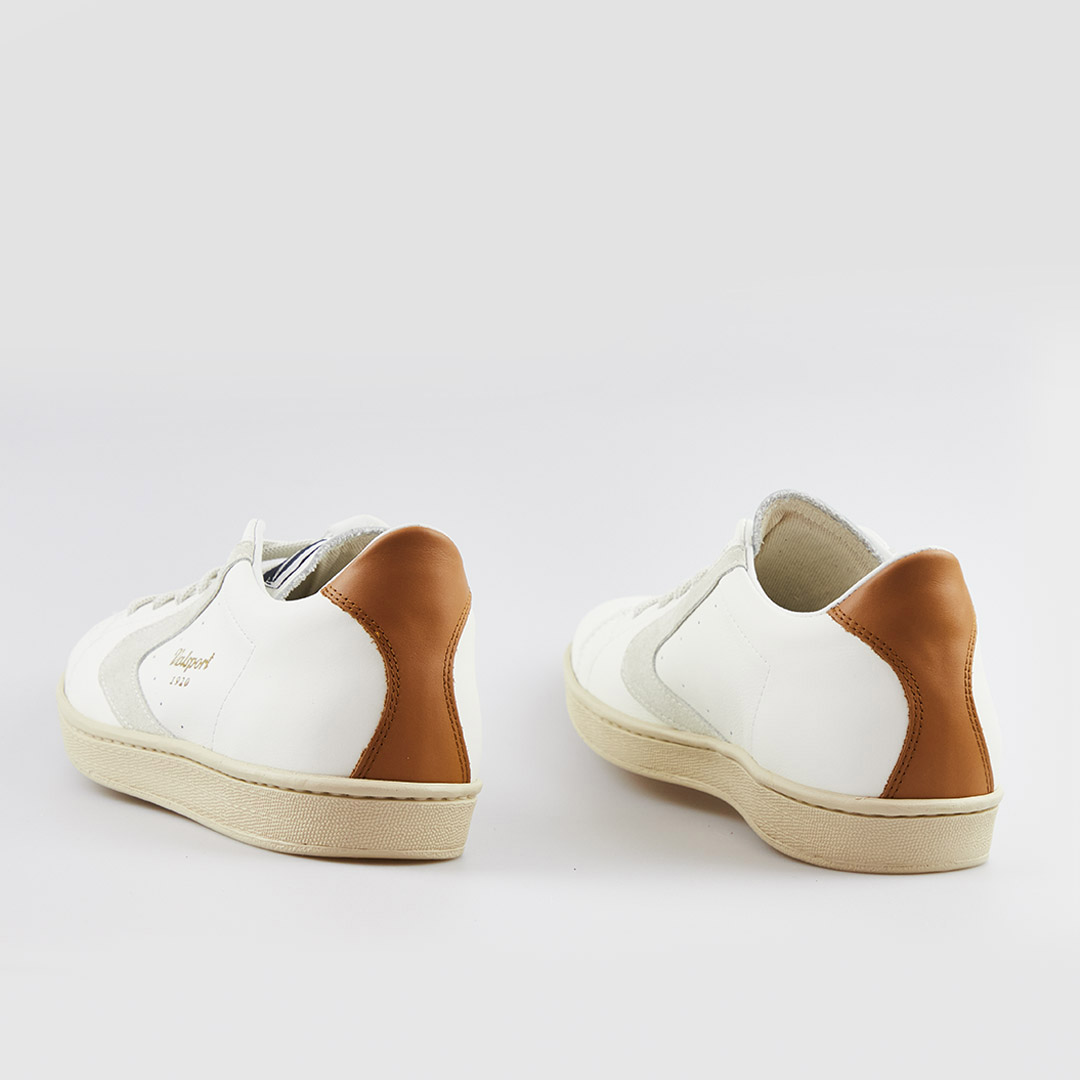 Valsport Tournament Mix Leather Suede Bianco Panna Cognac Italy