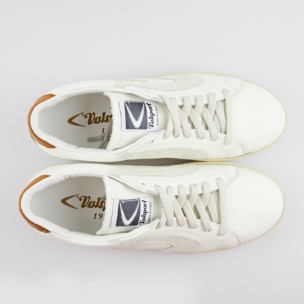 Valsport Tournament Mix Leather Suede Bianco Panna Cognac Italy