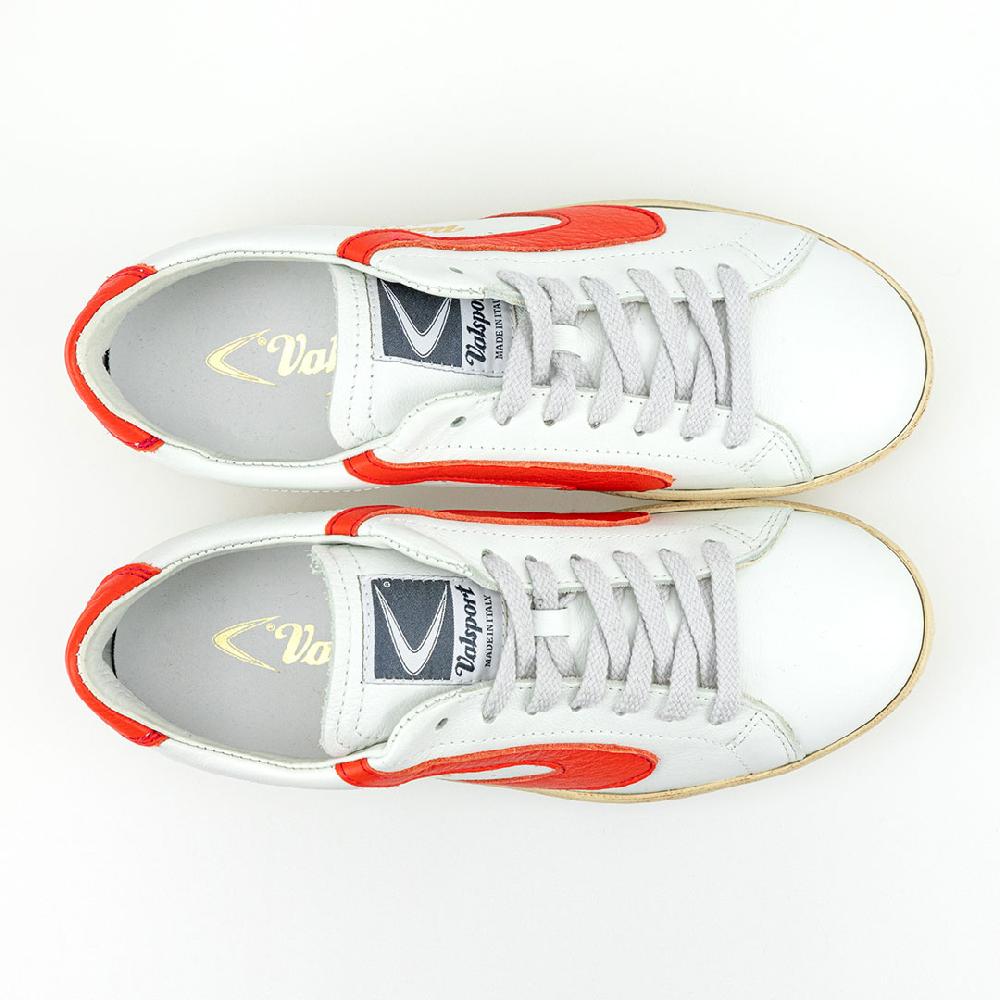 Valsport Tournament Classic Leather Bianco Vermiglio In Vendita