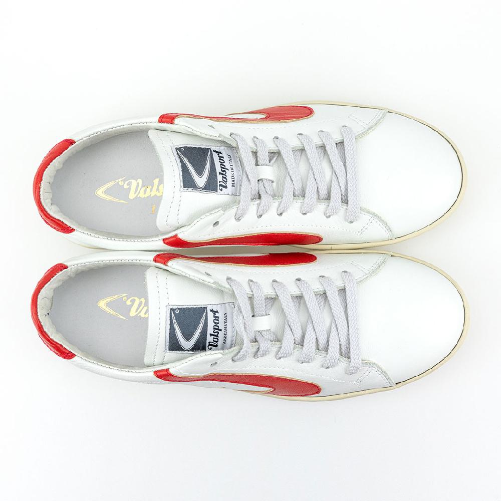 Valsport Tournament Classic Leather Bianco Rosso Offerte