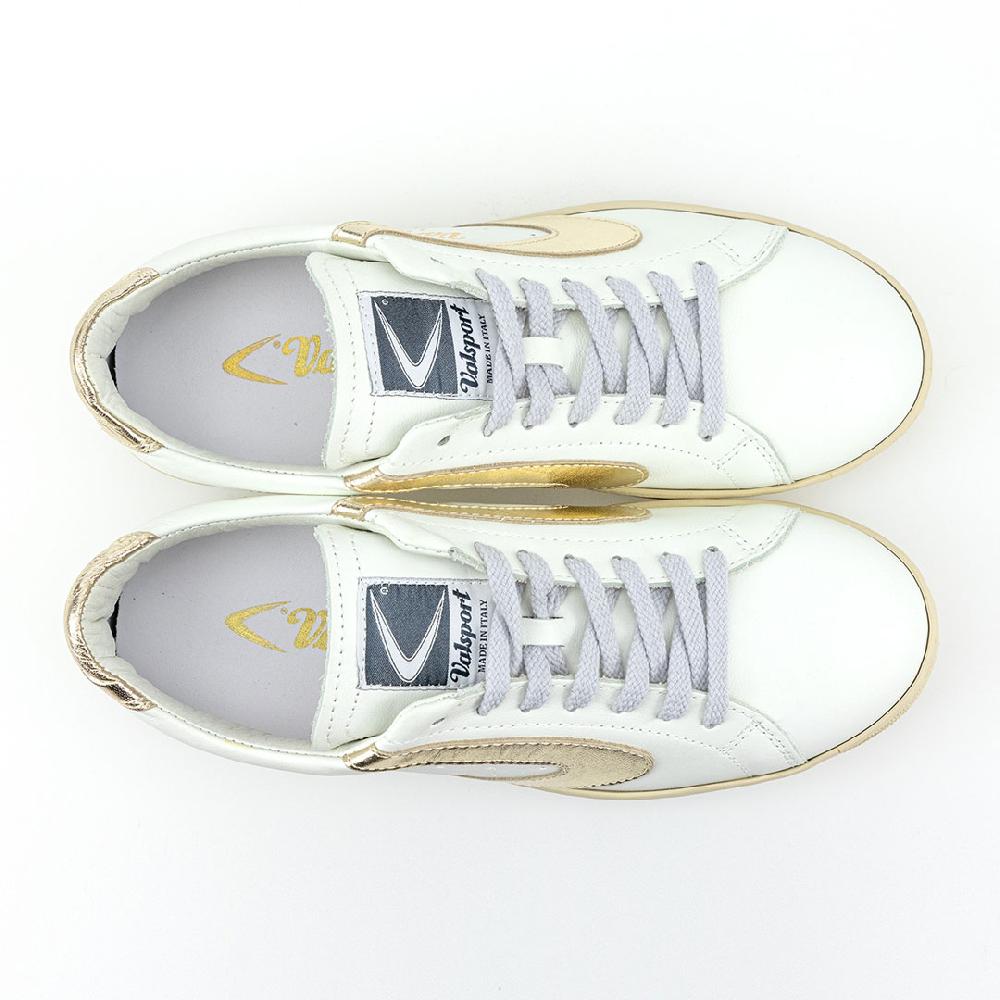 Valsport Tournament Classic Metal Leather Bianco Oro Laminato Hotsell