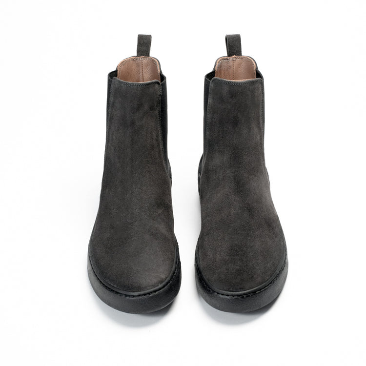 Via Mercanti Arturo Asphalt - Stivaletto alla caviglia Chelsea Beatles per uomo. – VIAMERCANTI Sconto