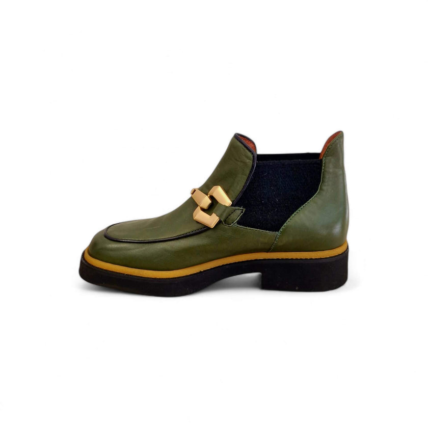 Viola Ricci Alice - Stivaletto beatles pelle verde 2025