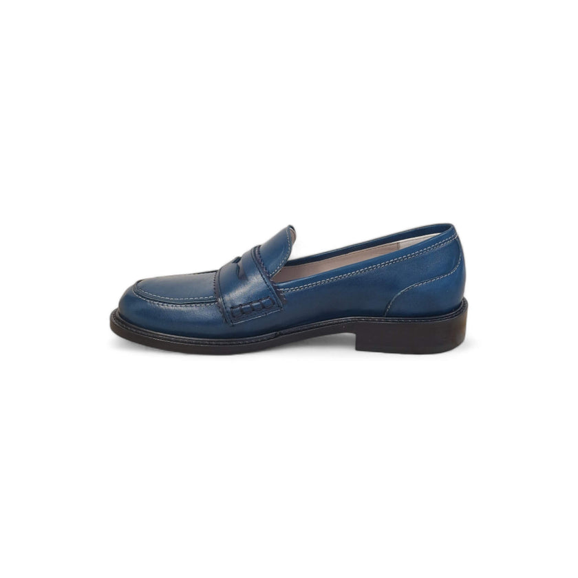 Viola Ricci Gaia - Mocassino nappa glove bleu' - basic Qualità