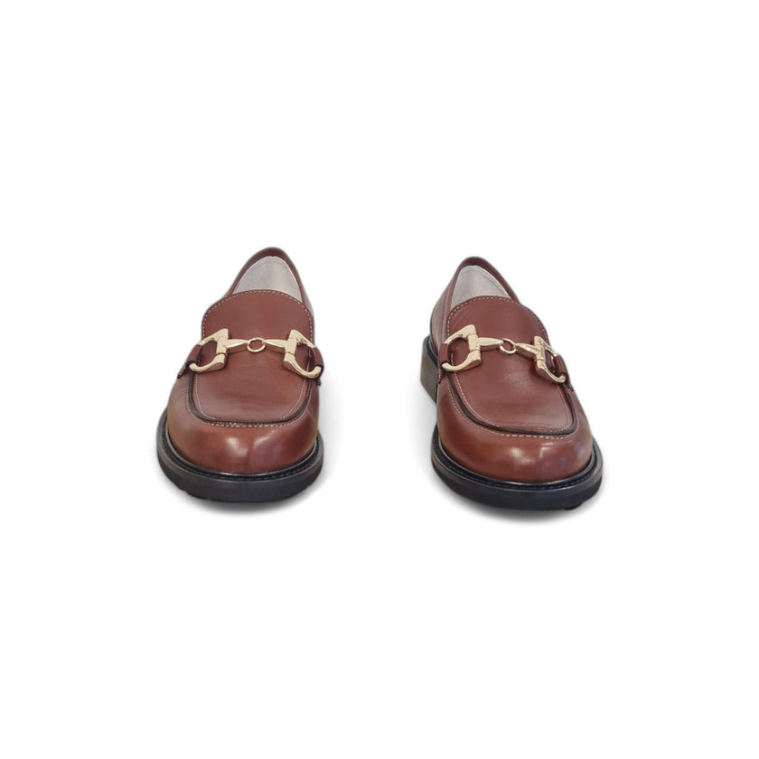 Viola Ricci Gaia - Mocassino nappa glove rhum Promozione