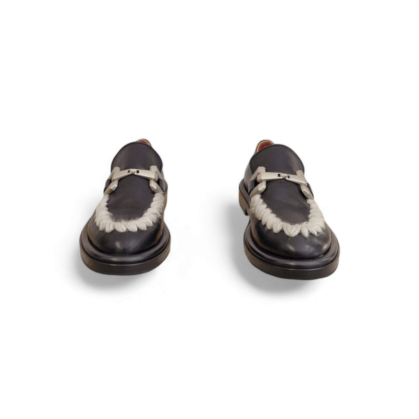 Viola Ricci Gio - Mocassino pelle nera Fino Al -60%