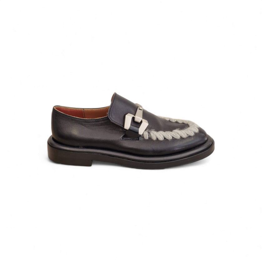 Viola Ricci Gio - Mocassino pelle nera Fino Al -60%