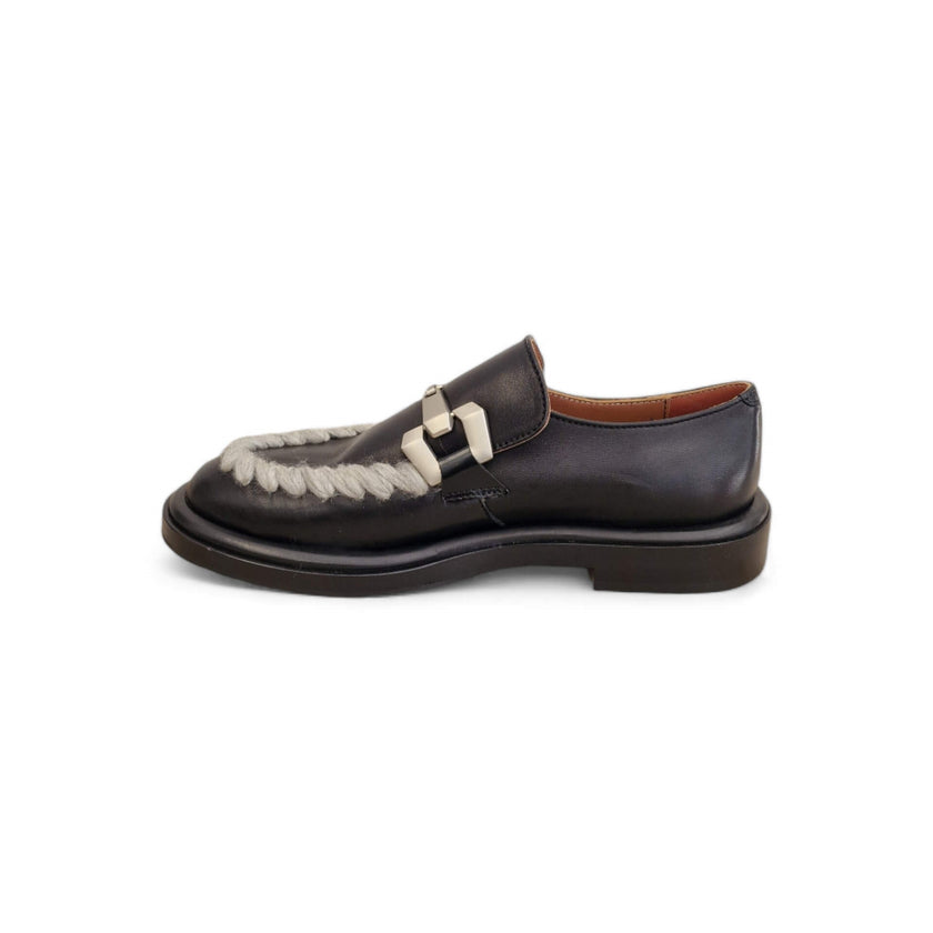 Viola Ricci Gio - Mocassino pelle nera Fino Al -60%