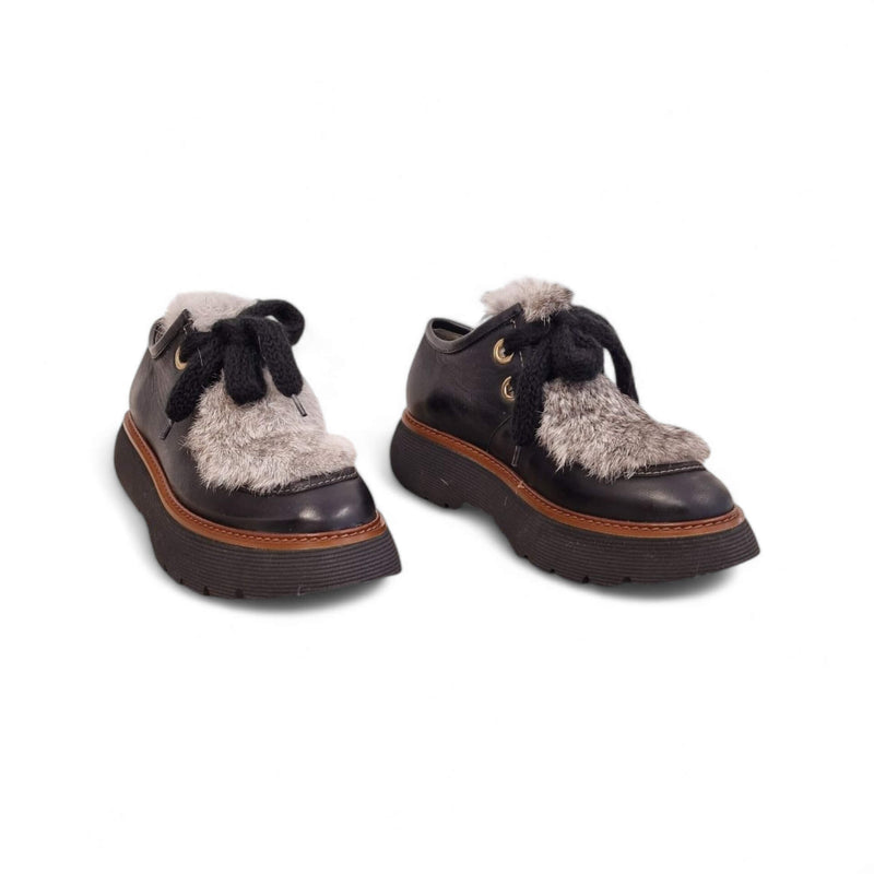 Viola Ricci Gio - Scarpa allacciata nera phar Sottocosto
