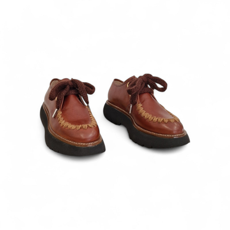 Viola Ricci Gio - Scarpa allacciata rhum Convenienza