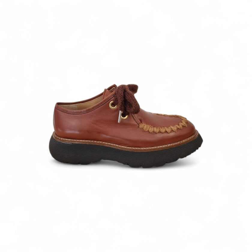 Viola Ricci Gio - Scarpa allacciata rhum Convenienza