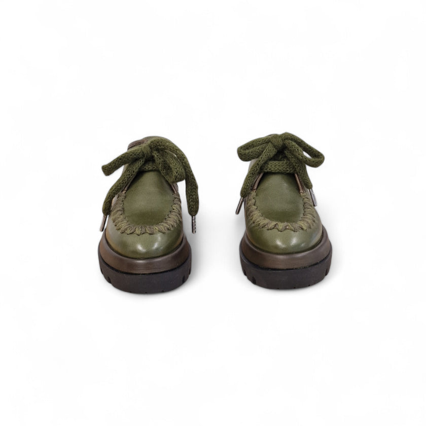 Viola Ricci Gio - Scarpa allacciata verde Novità