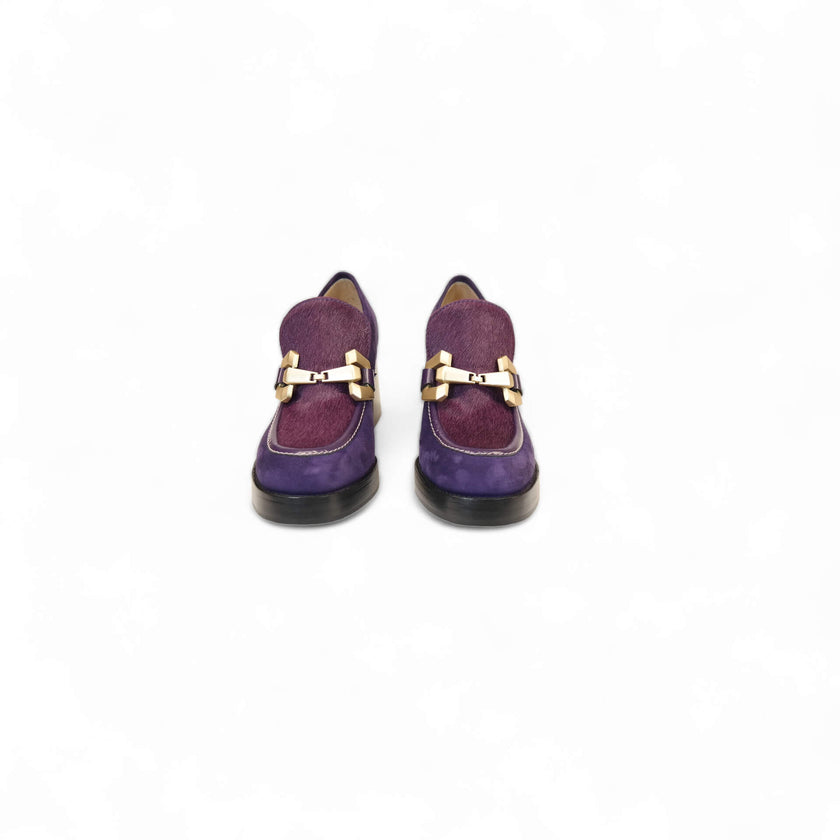 Viola Ricci Lya - Mocassino con tacco Viola Hotsell