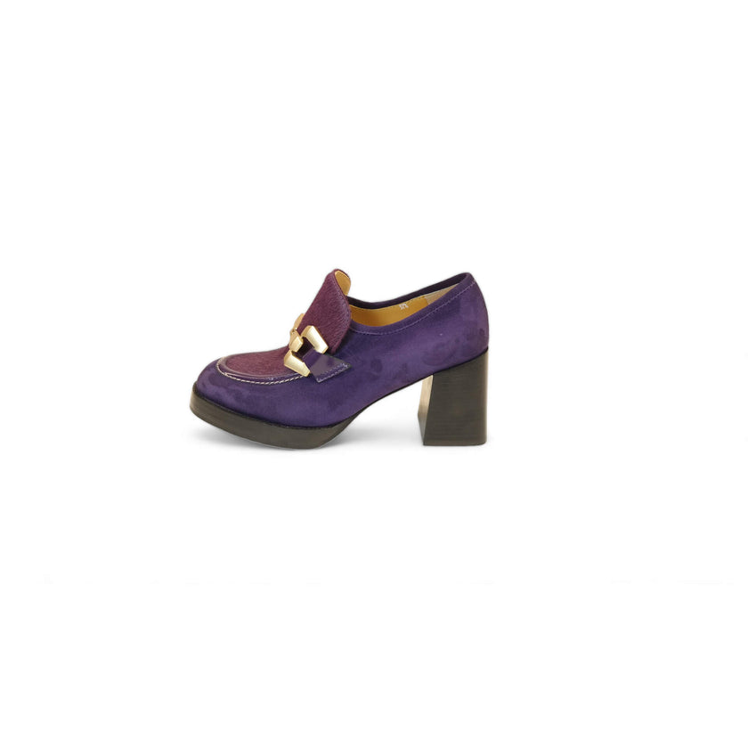 Viola Ricci Lya - Mocassino con tacco Viola Hotsell