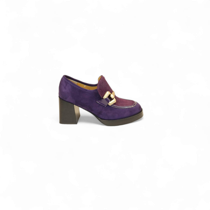 Viola Ricci Lya - Mocassino con tacco Viola Hotsell