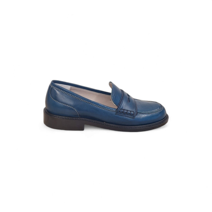 Viola Ricci Gaia - Mocassino nappa glove bleu' - basic Nuovo
