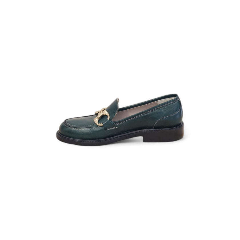 Viola Ricci Gaia - Mocassino nappa glove verde Pezzi Unici