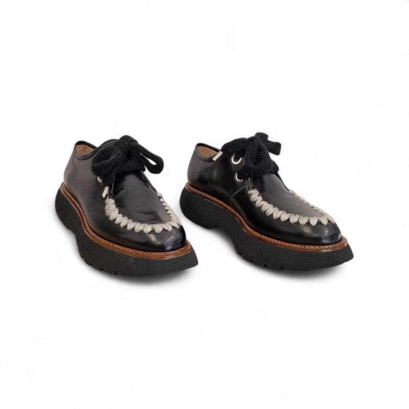 Viola Ricci Gio - Scarpa allacciata nera Fino Al -60%