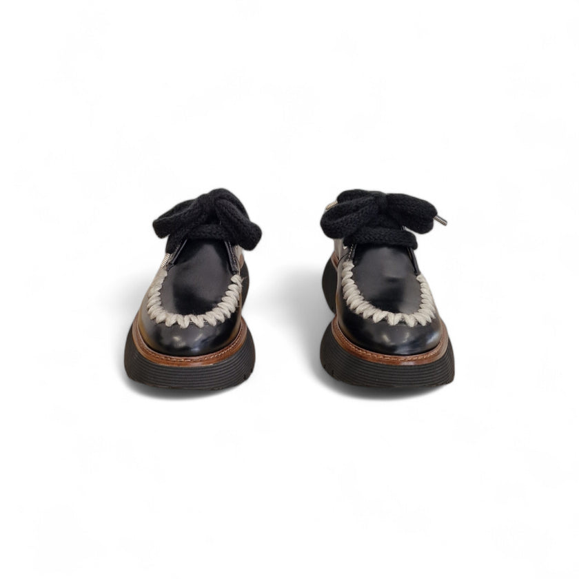 Viola Ricci Gio - Scarpa allacciata nera Fino Al -60%
