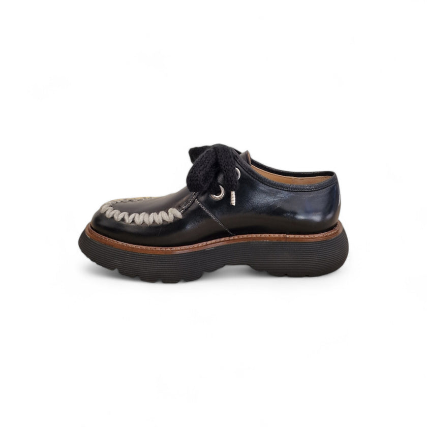 Viola Ricci Gio - Scarpa allacciata nera Fino Al -60%