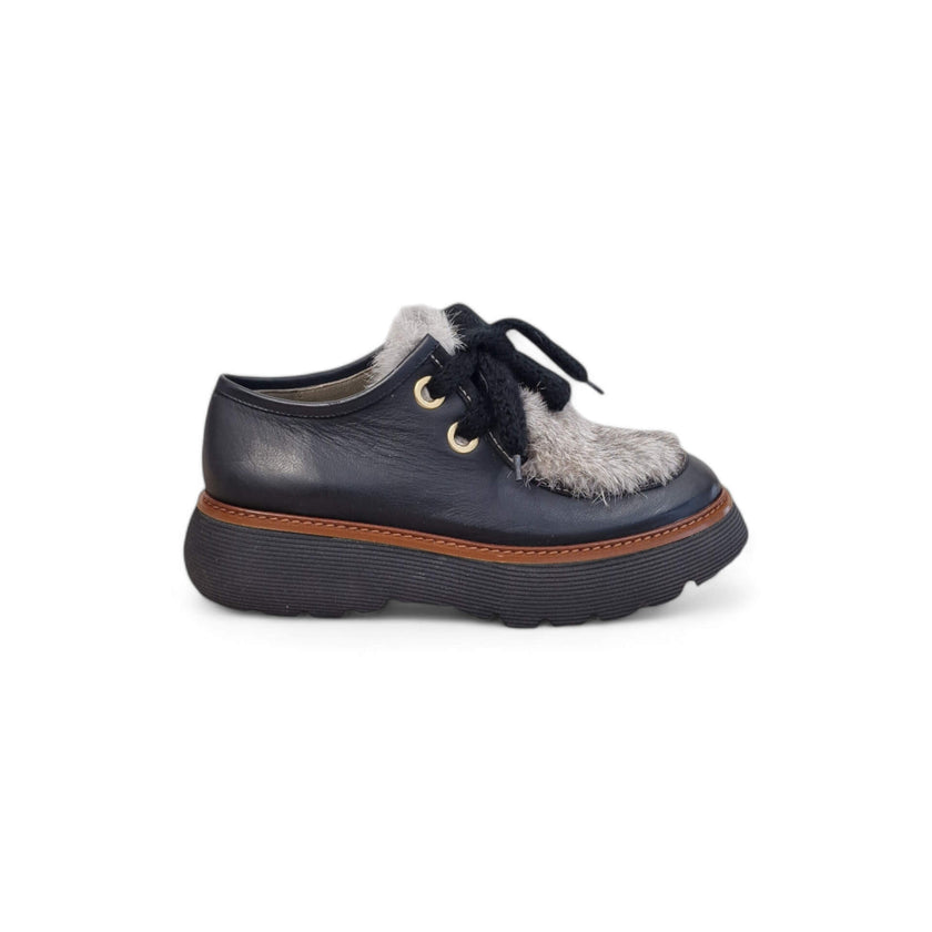 Viola Ricci Gio - Scarpa allacciata nera phar Affare Del Giorno